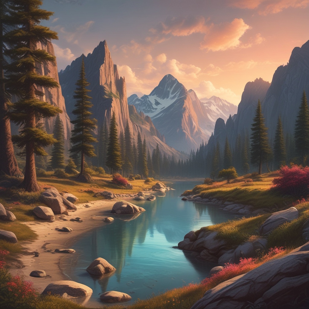 Scenic background prompt